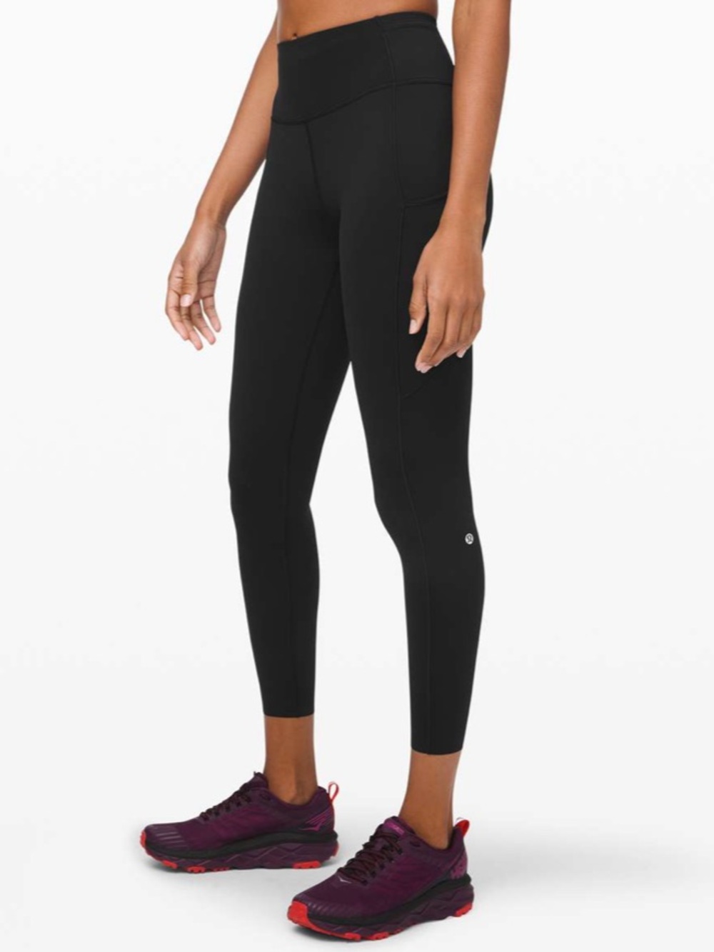Lululemon Fast and Free High Rise Leggings 25" *Cool Black Size 6